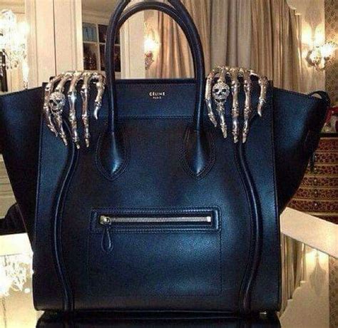 celine skull hand bag